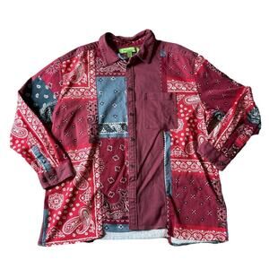 Urban Outfitters Bandana print Jacket/shirt, Large